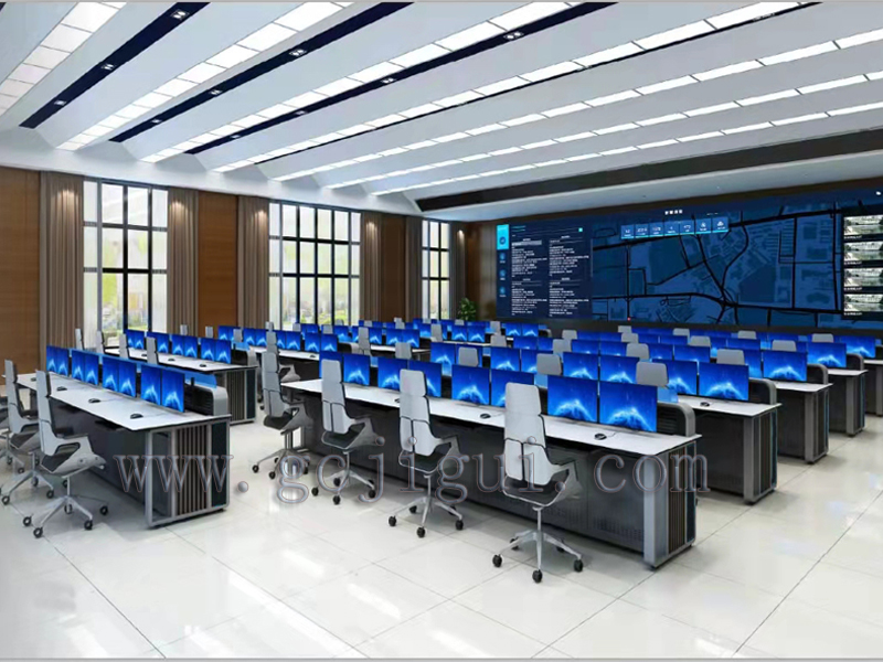 调度指挥大厅操作台完工案例